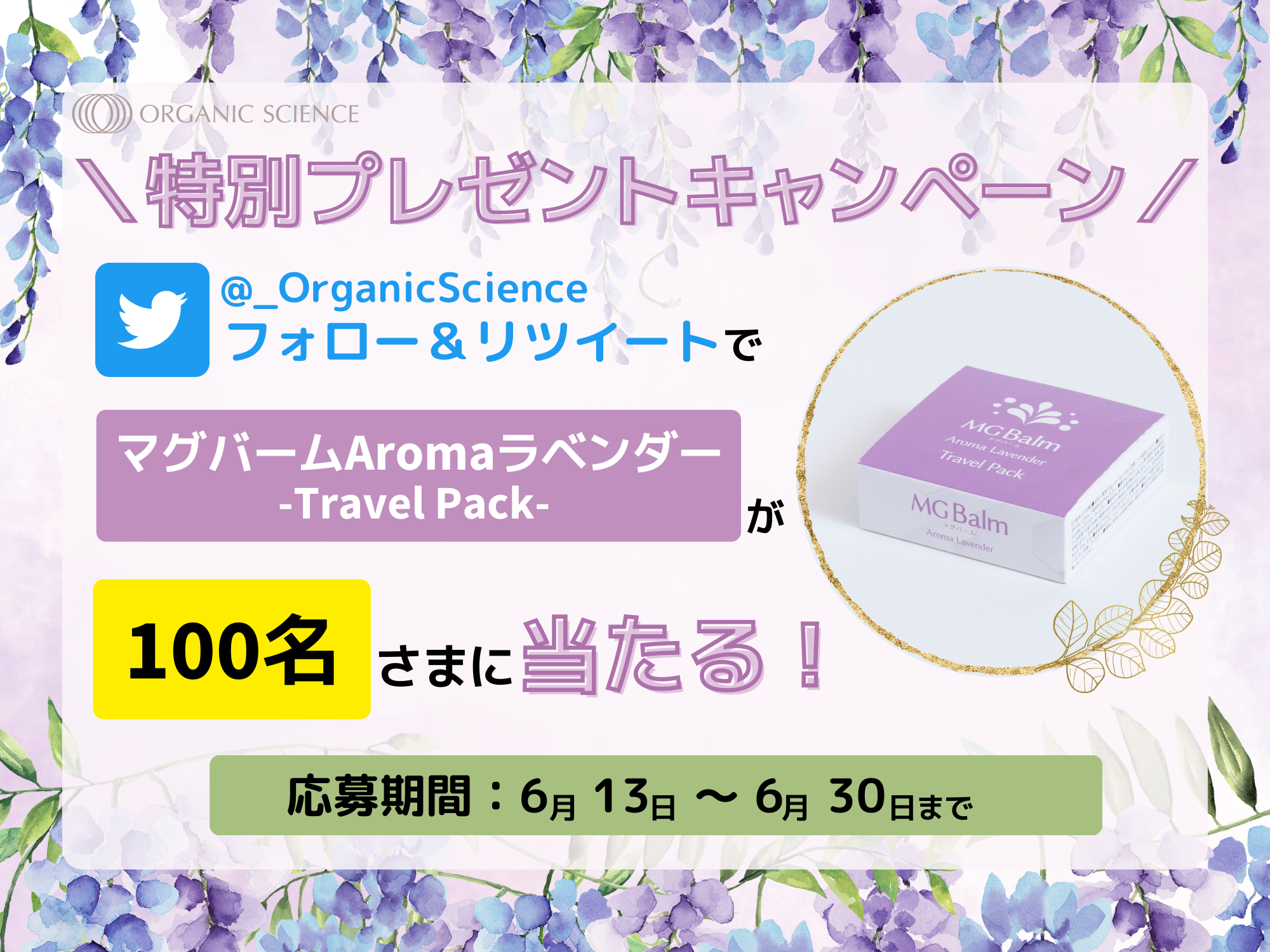 【Twitter】 特別プレゼントキャンペーン
