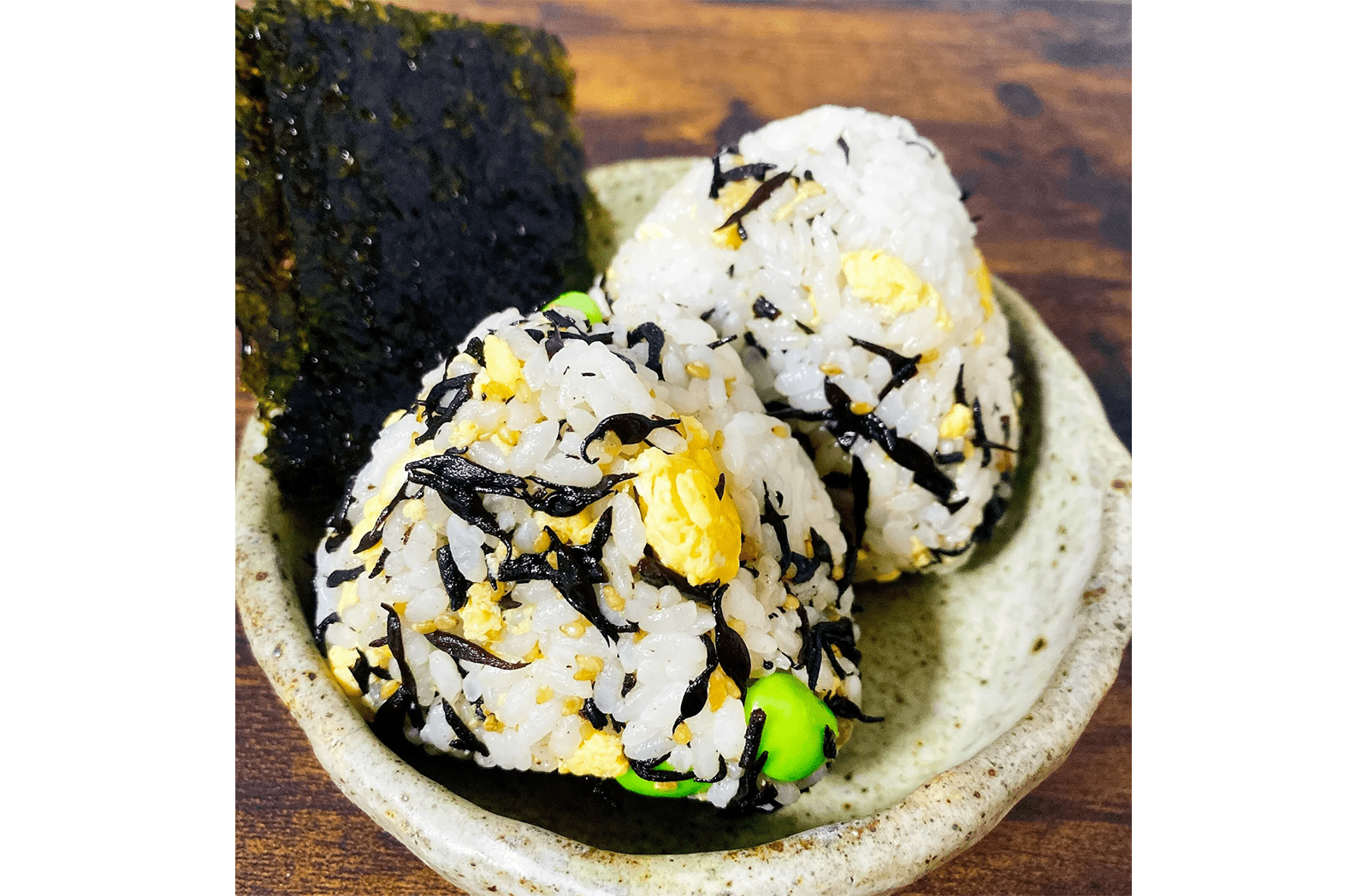 マグネシウムがたっぷりなひじきおにぎり