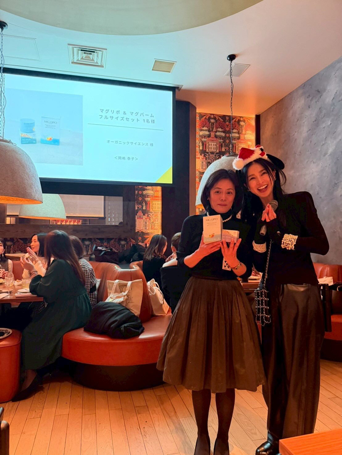 健康と美を楽しむインフルエンサー主催クリスマスイベントへの製品提供